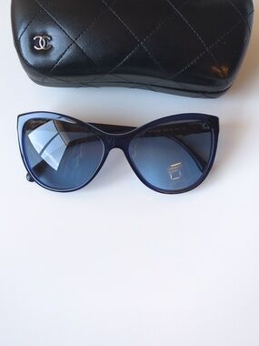 Chanel sunglasses in branded case, EUC